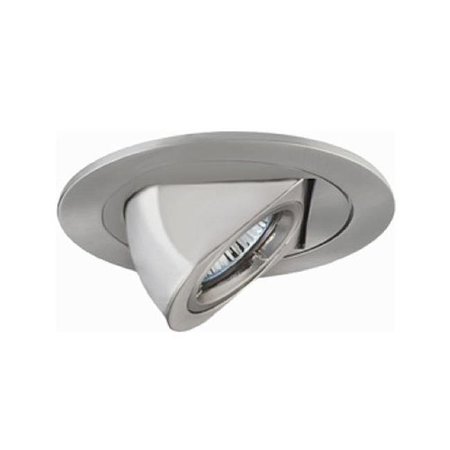 GORGEOUSGLOW Low Voltage Dropped Dish Shower Trim with Frosted Opal White Glass Satin Chrome Finish 4 in. GO331476